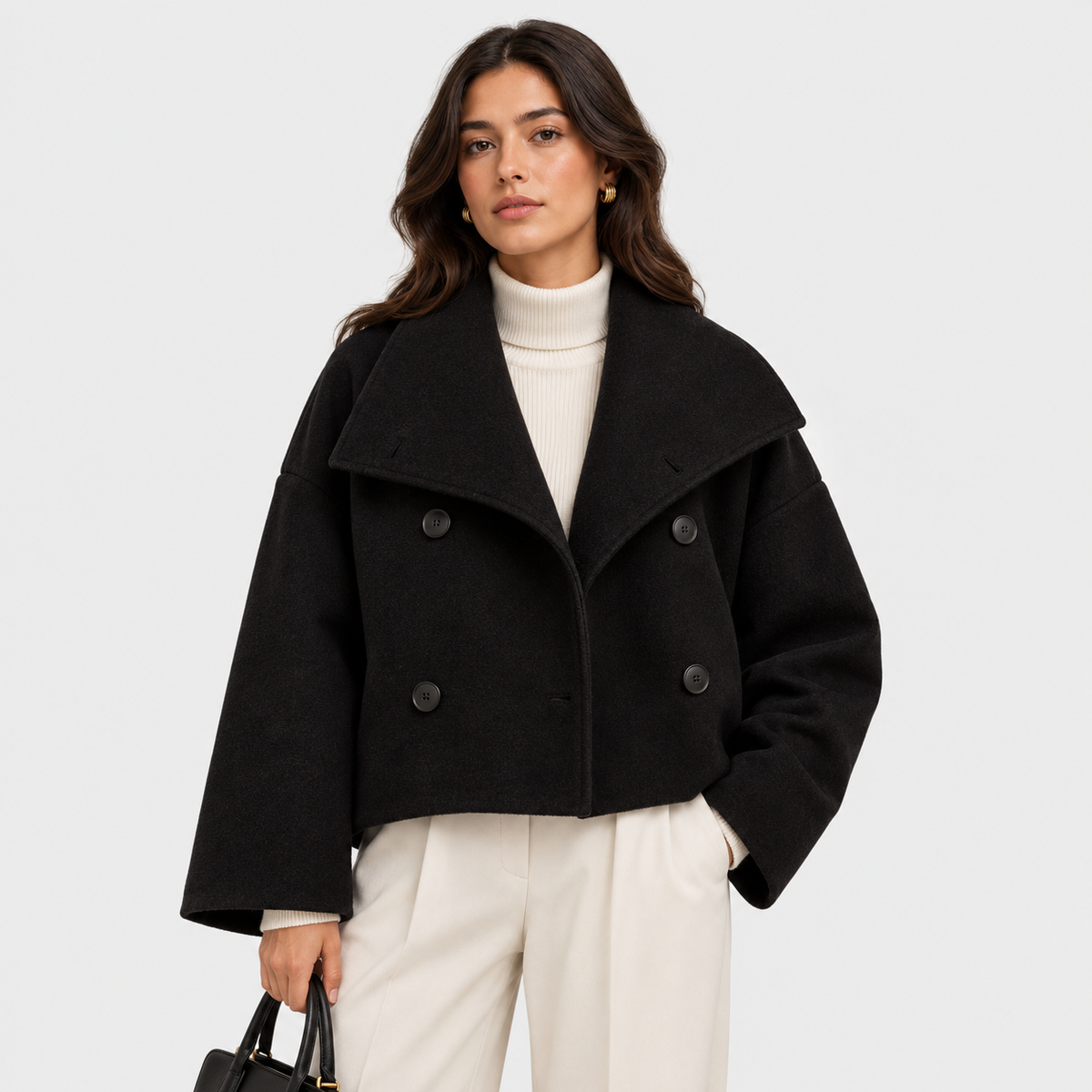 Caban Court Croisé Femme Jeanne