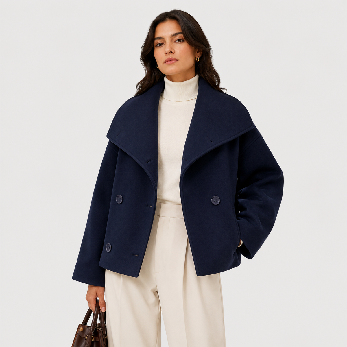 Caban Court Croisé Femme Jeanne