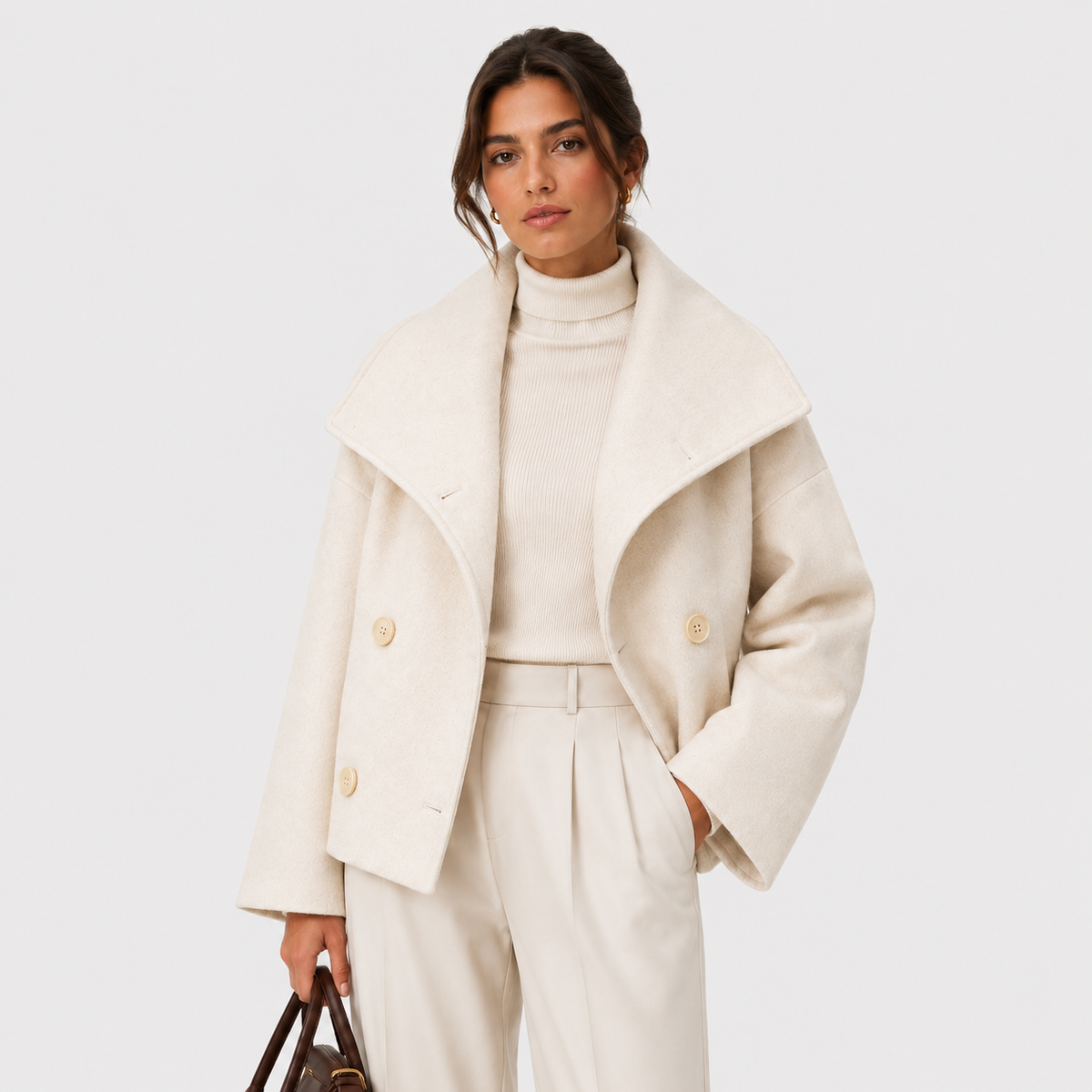 Caban Court Croisé Femme Jeanne