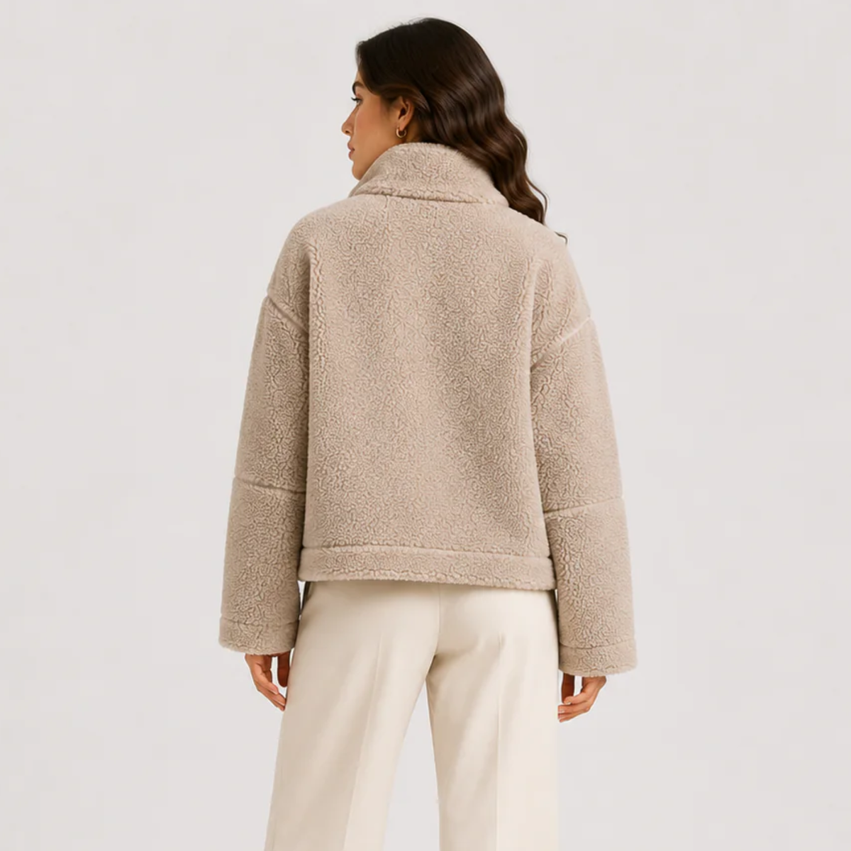 Veste Sherpa Zippée Femme Nina