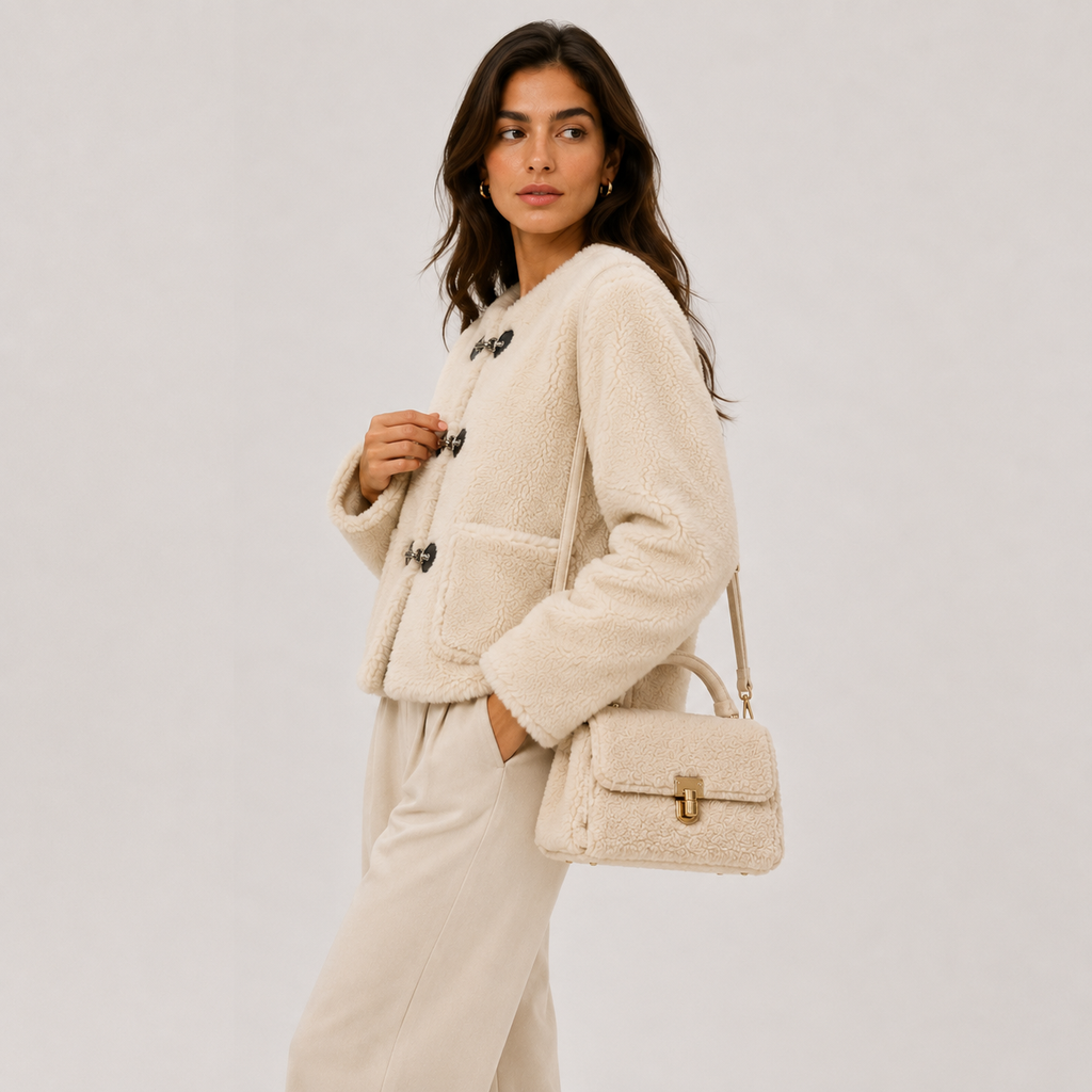 Veste Moumoute à Brandebourgs Femme Margot