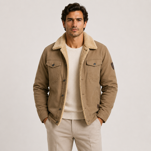 Veste Sherpa Doublée Col Effet Mouton Homme Benjamin