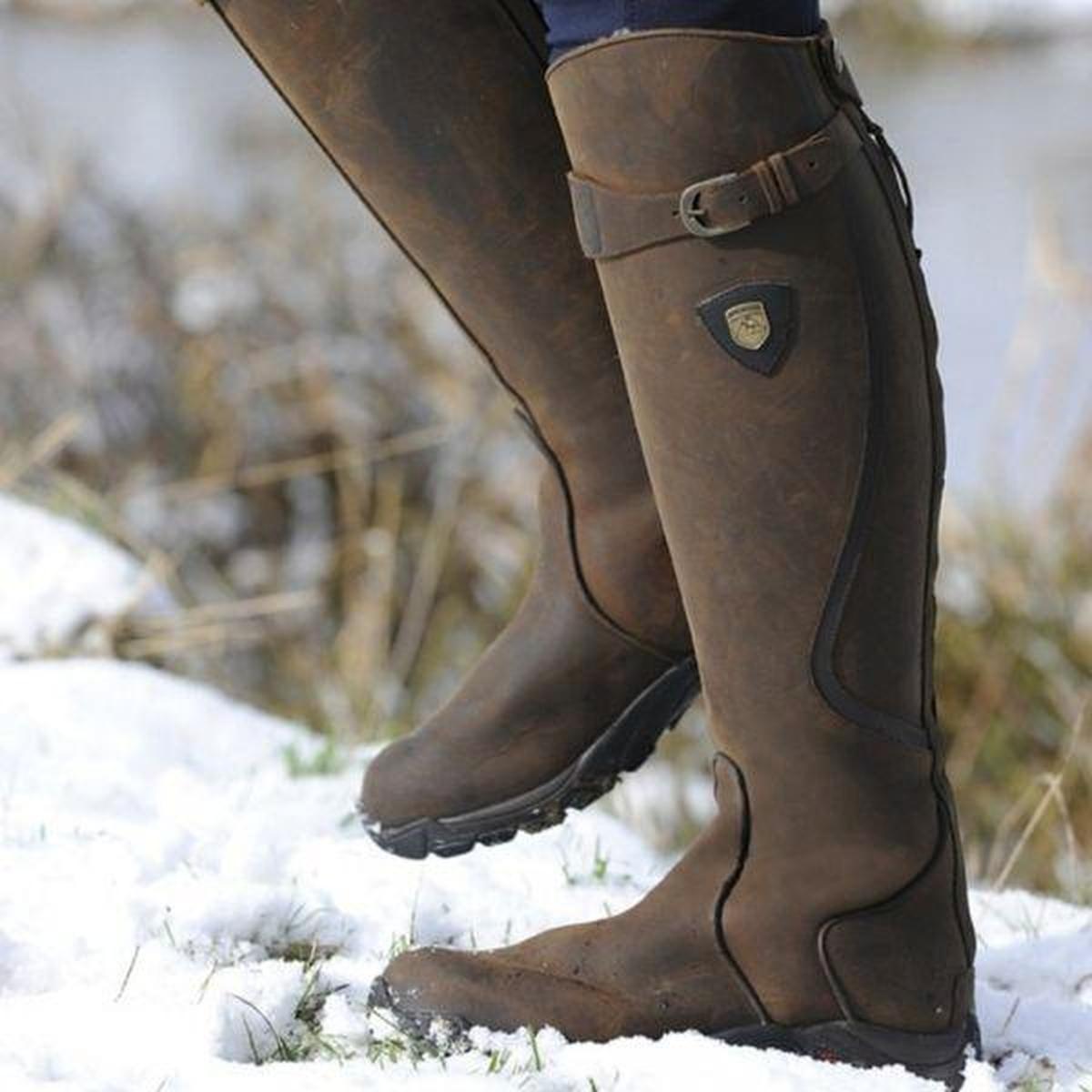 Bottes Cavalières Hautes Plates Femme Capucine