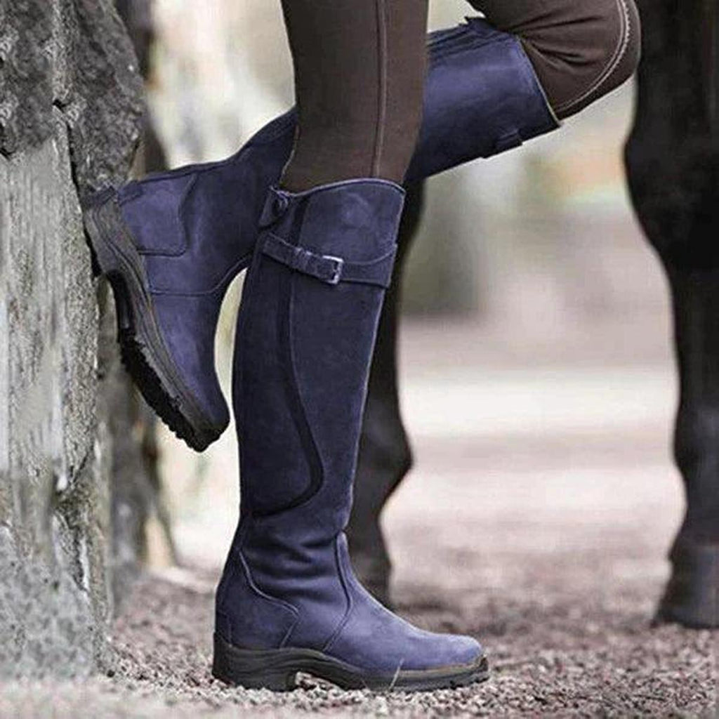 Bottes Cavalières Hautes Plates Femme Capucine