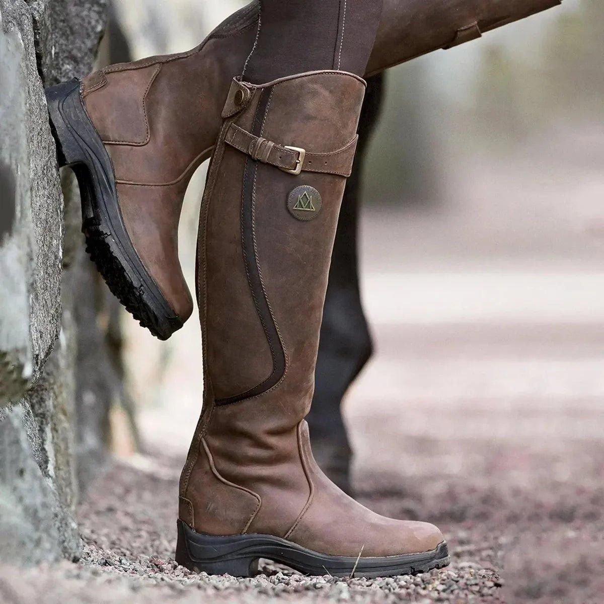 Bottes Cavalières Hautes Plates Femme Capucine