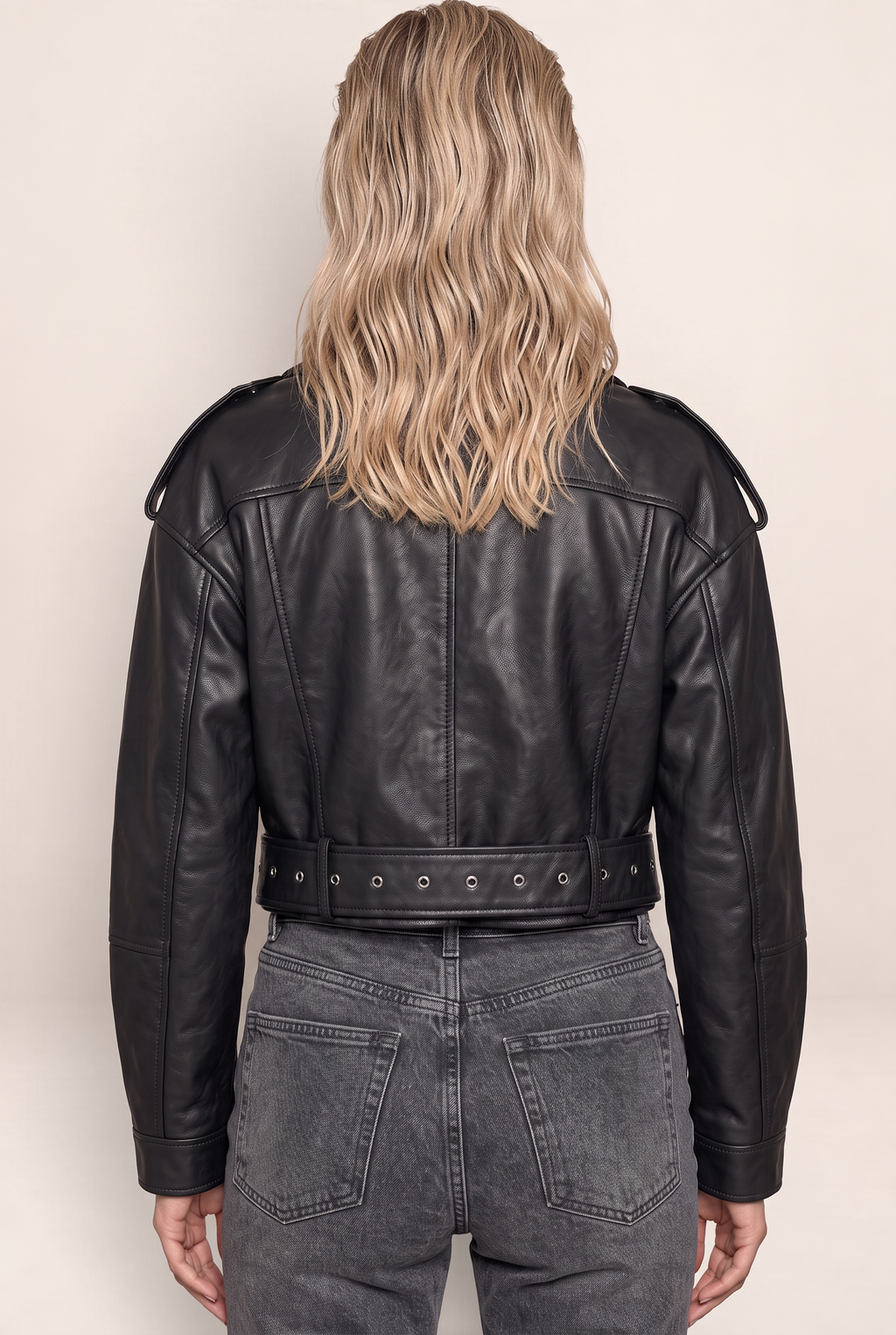 Perfecto Simili Cuir Noir Femme Thérèse
