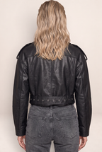 Perfecto Simili Cuir Noir Femme Thérèse