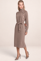 Robe Pull Col Roulé Ceinturée Femme Maud