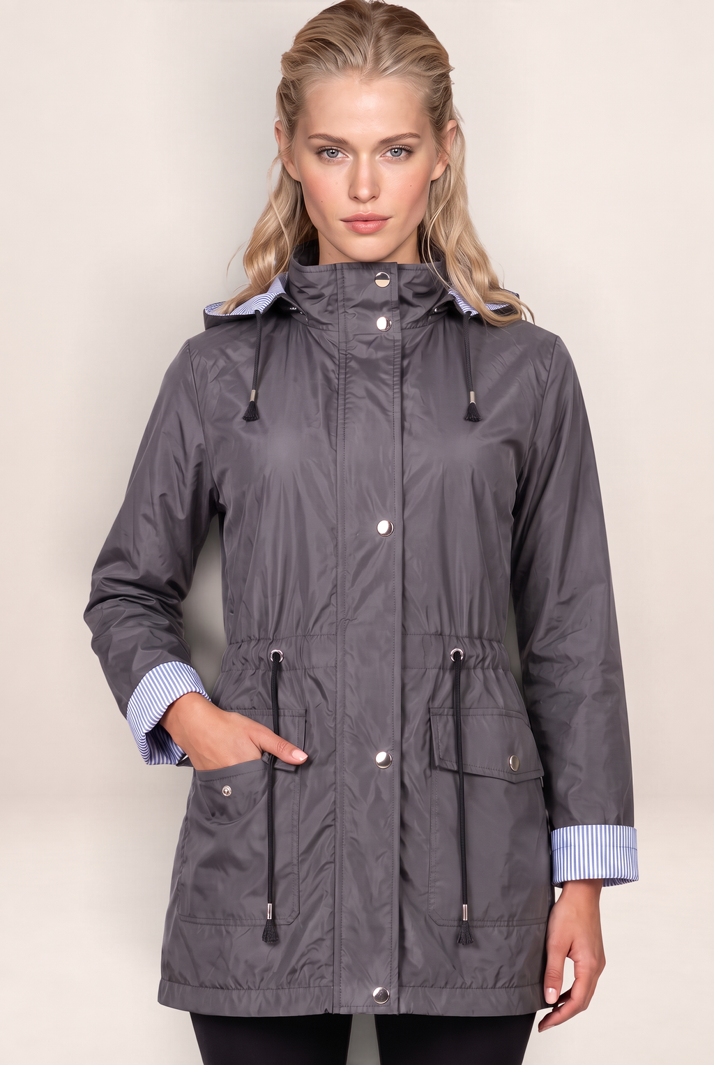 Parka à Capuche Cintrée Femme Emmanuelle