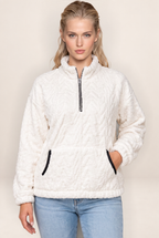 Polaire Demi Zip Col Montant Femme Priscille