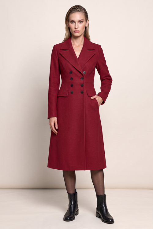 Manteau Long Cintré Femme Armelle