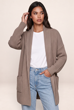 Gilet Long à Poches Femme Thaïs