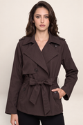 Trench Court Croisé Femme Madeleine