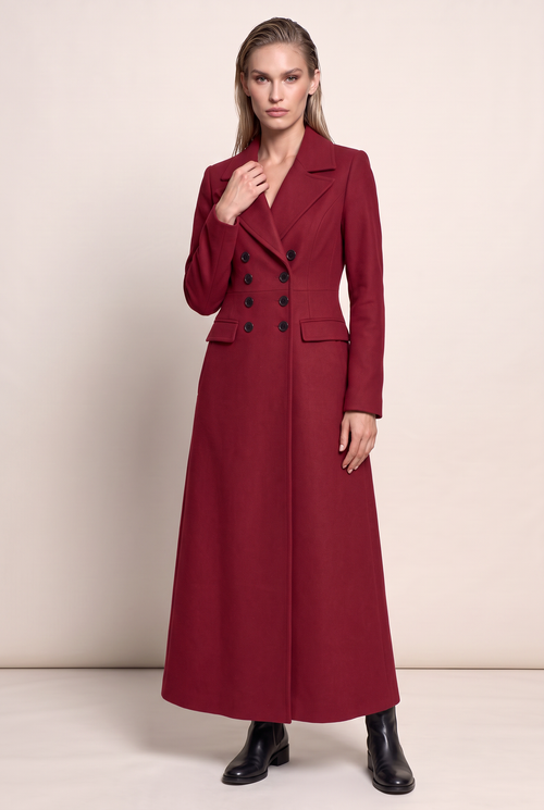 Manteau Long Cintré Femme Armelle