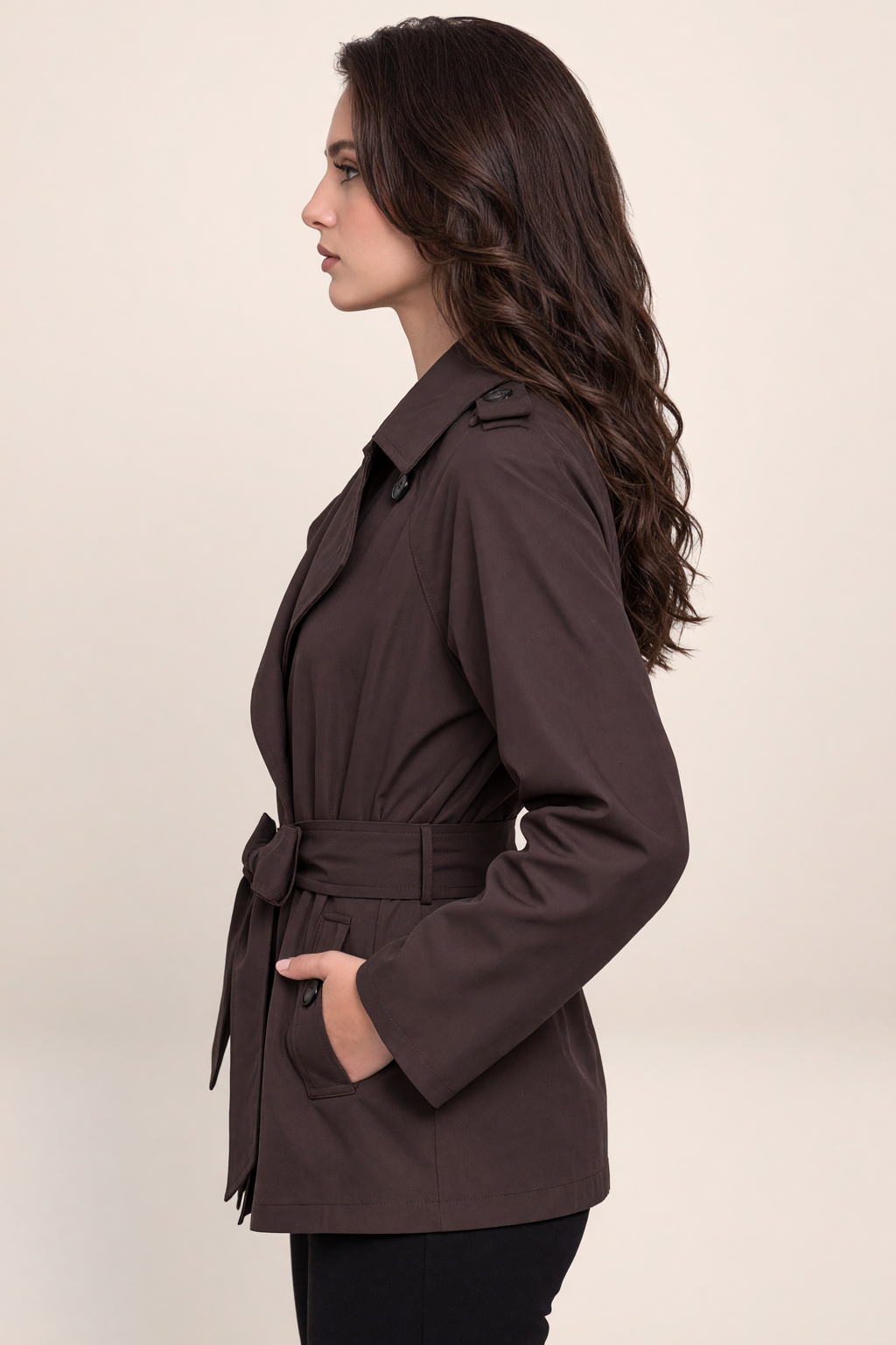 Trench Court Croisé Femme Madeleine