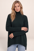 Pull Col Roulé Oversize Long Femme Noémie