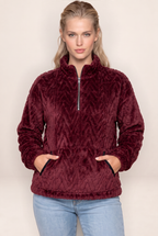 Polaire Demi Zip Col Montant Femme Priscille