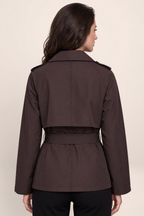 Trench Court Croisé Femme Madeleine
