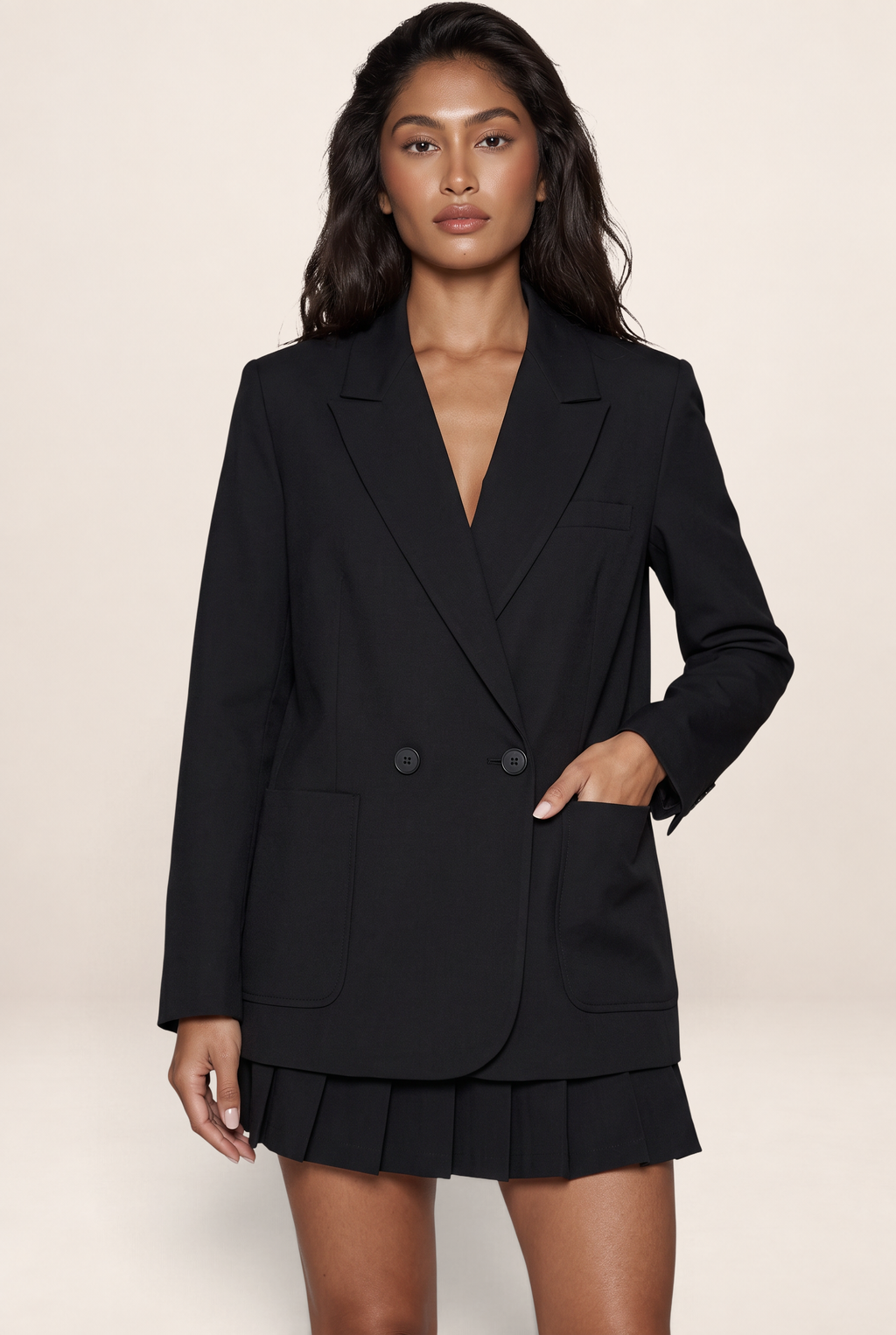 Blazer Oversize Croisé Femme Véra