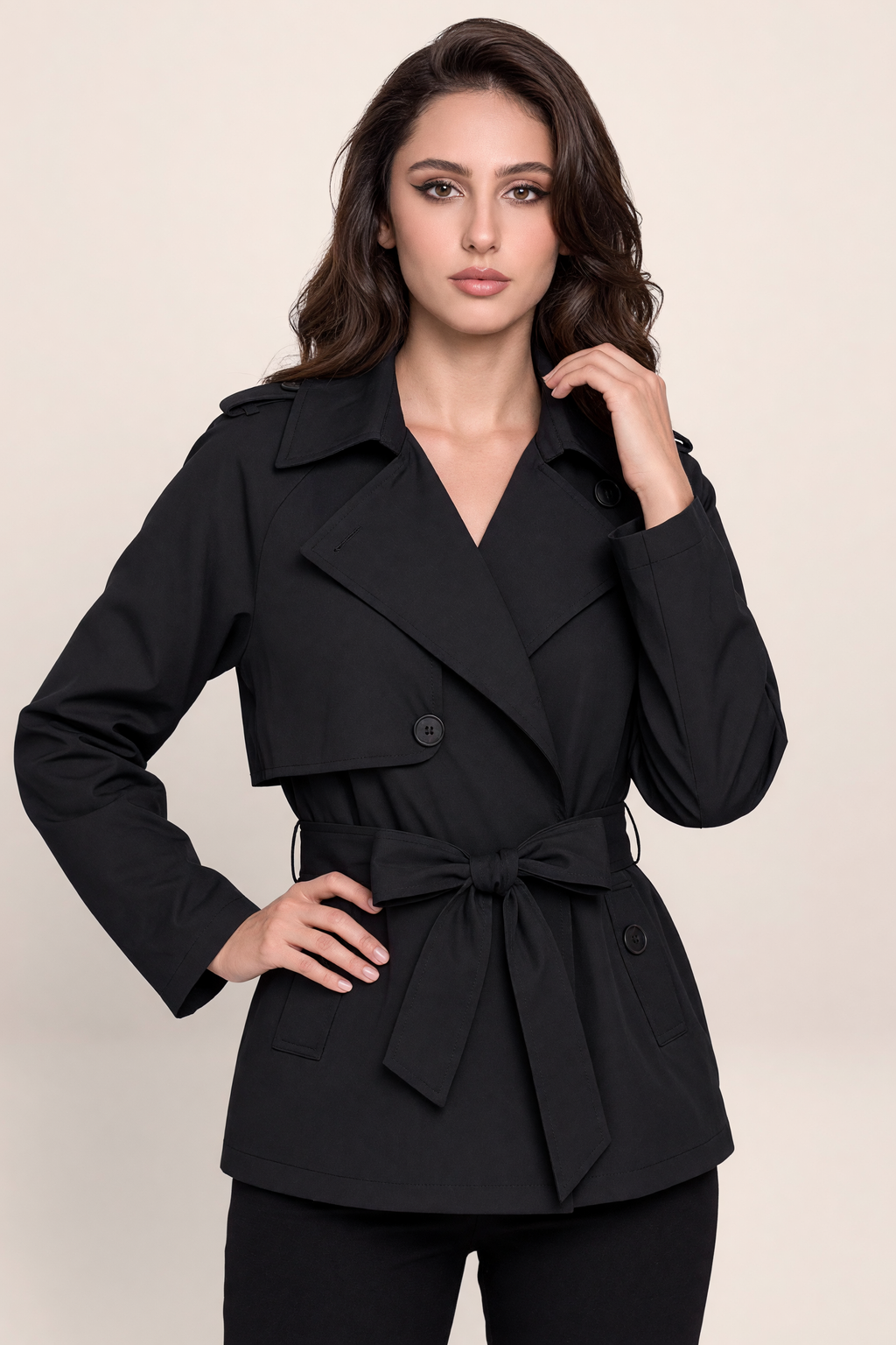 Trench Court Croisé Femme Madeleine