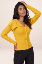 Cardigan Boutons Dorés Femme Liliane