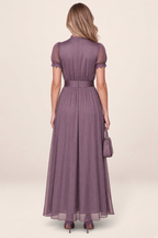 Robe Longue Plissée Femme Lorène