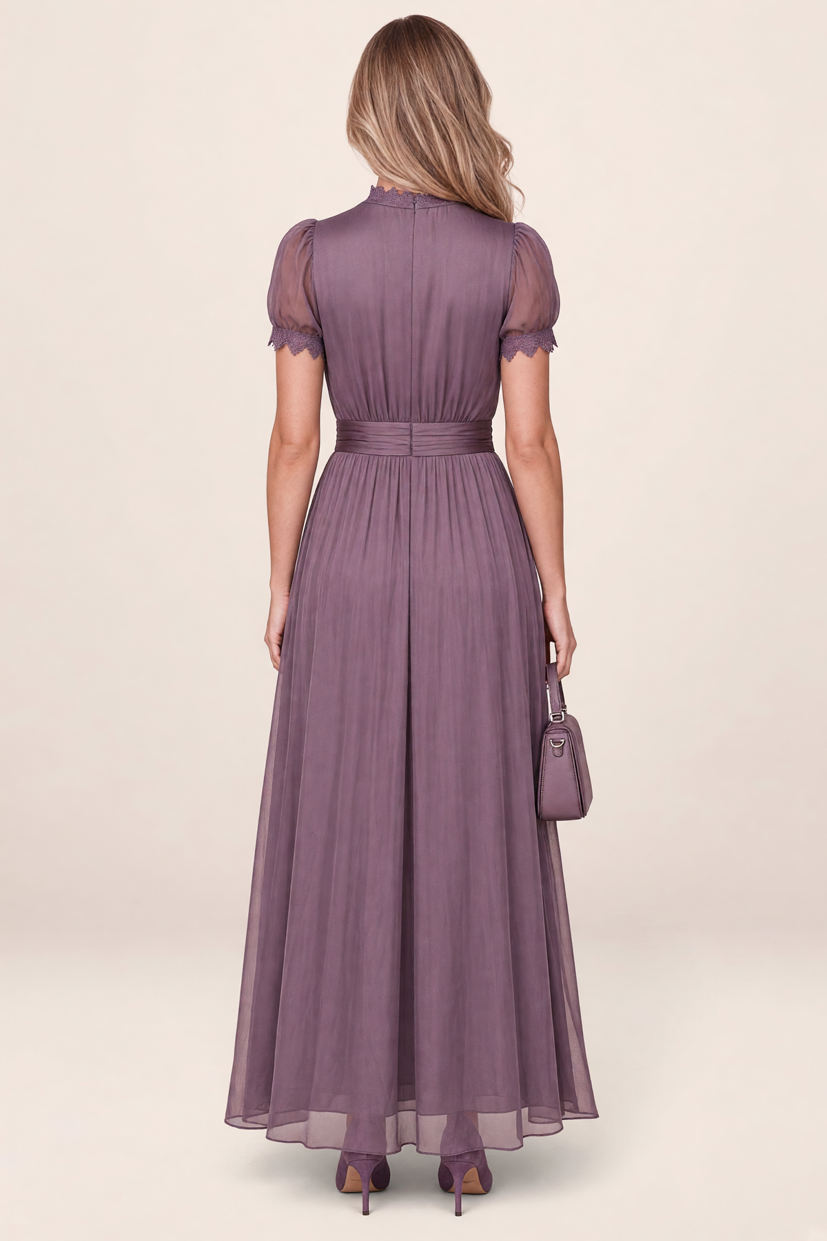 Robe Longue Plissée Femme Lorène