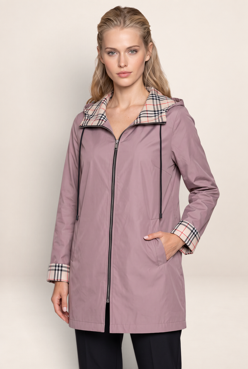 Imperméable Long à Capuche Femme Geneviève