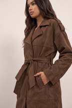 Trench Daim Ceinturé Femme Ludivine