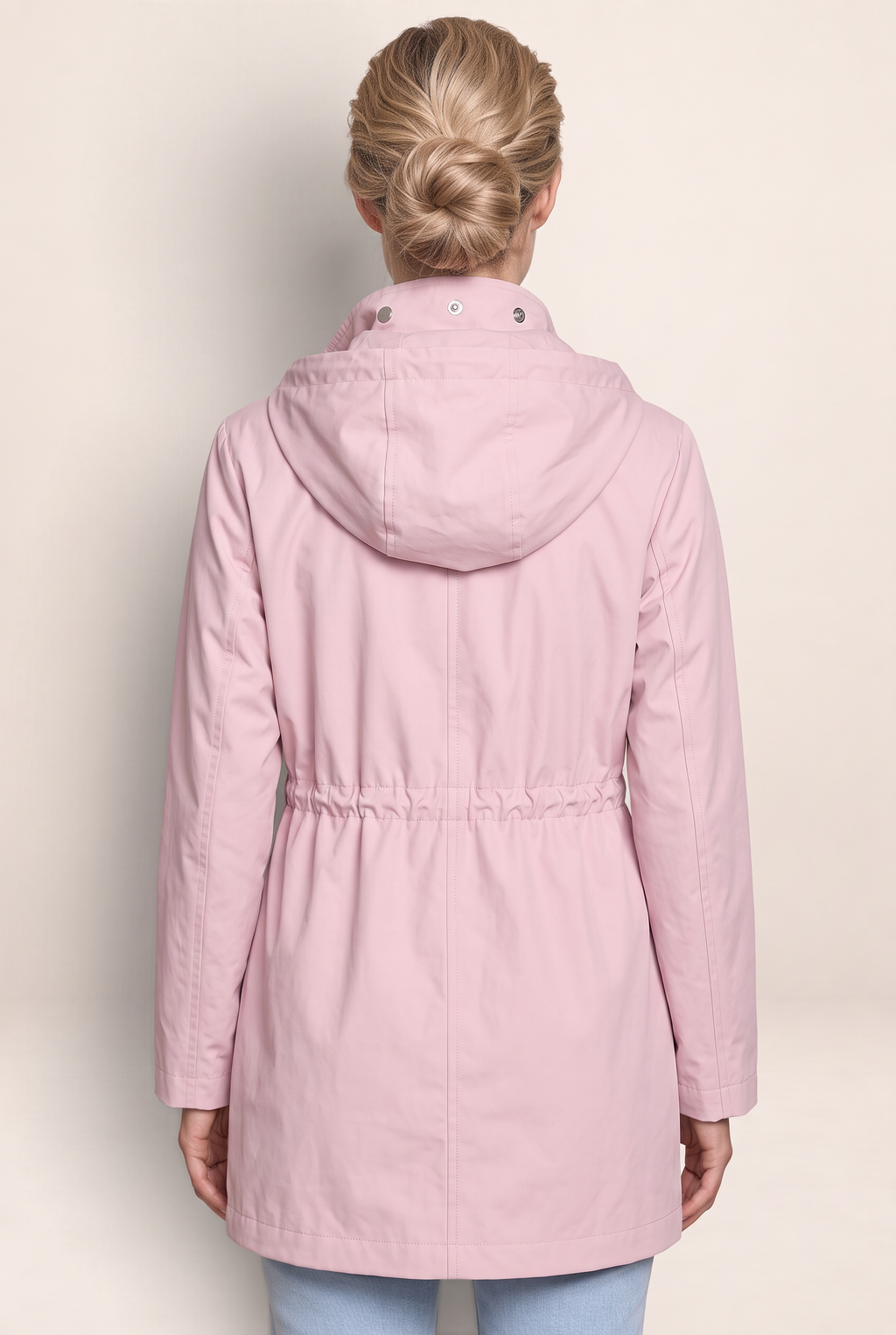 Parka Légère à Capuche Femme Brune