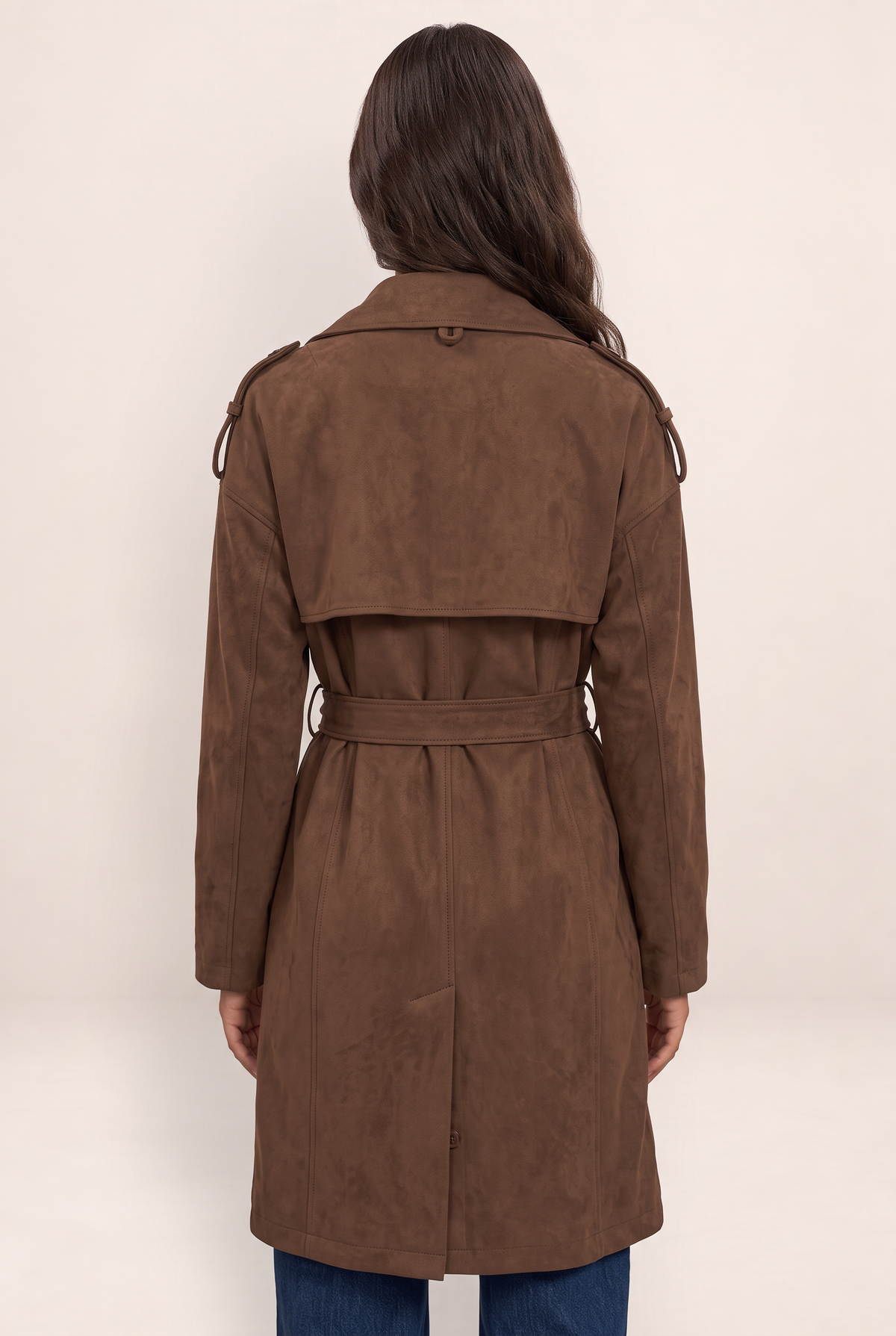 Trench Daim Ceinturé Femme Ludivine