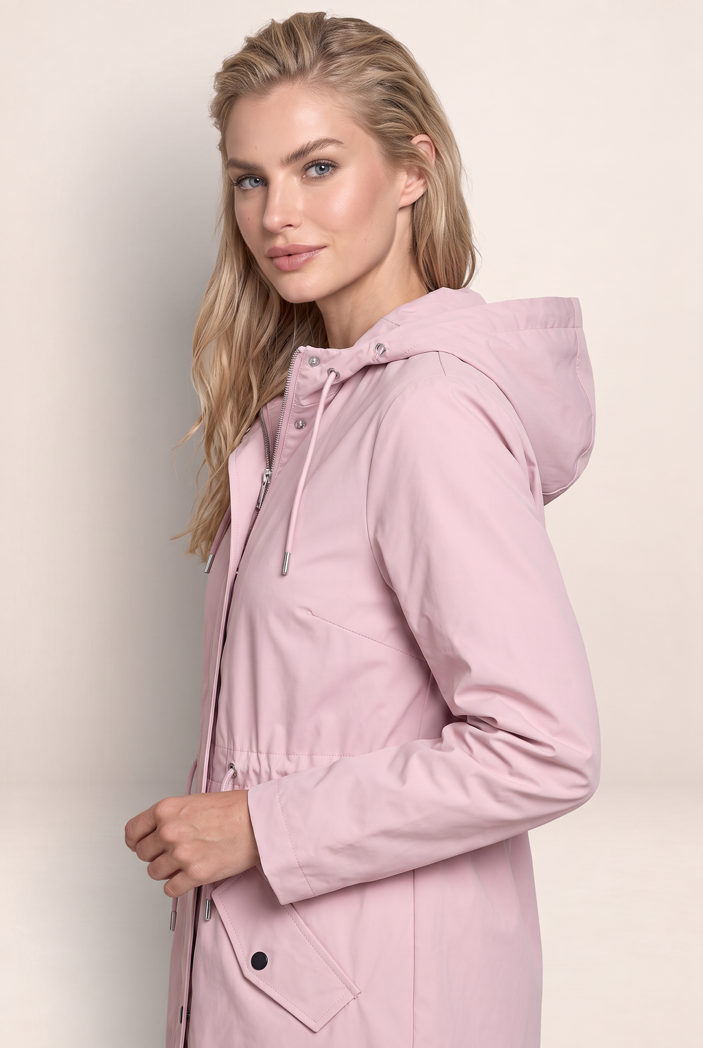Parka Légère à Capuche Femme Brune