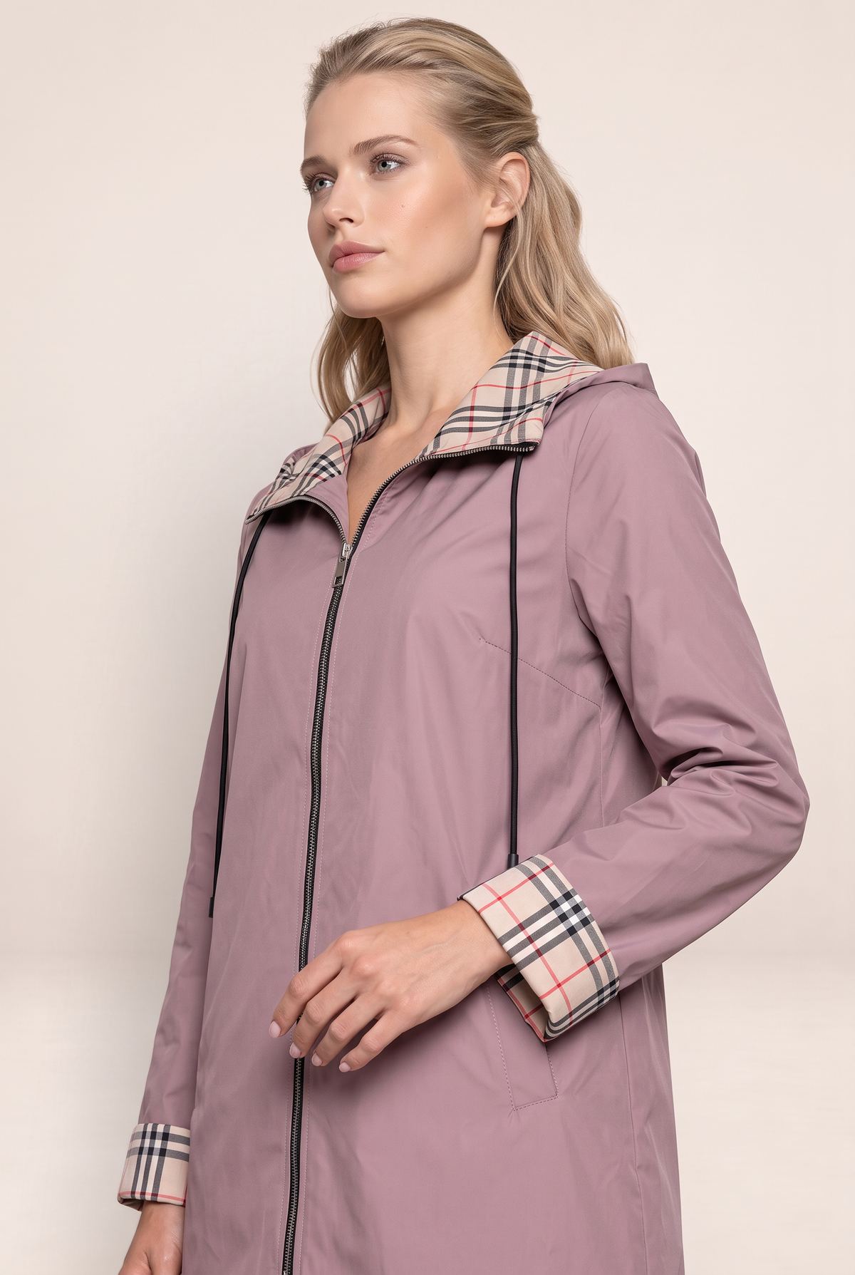 Imperméable Long à Capuche Femme Geneviève
