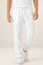 Pantalon Aspect Lin Fluide Homme Valentin