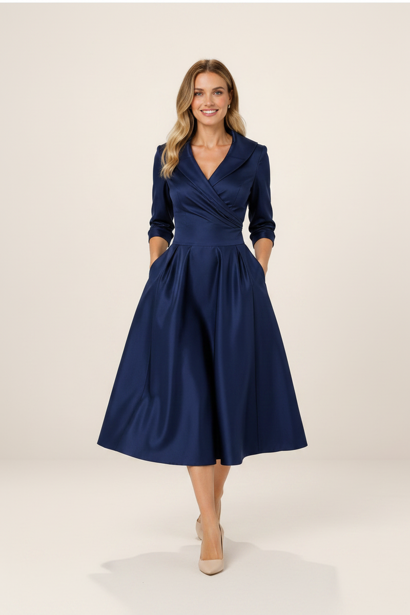 Robe Portefeuille Évasée Femme Zoë