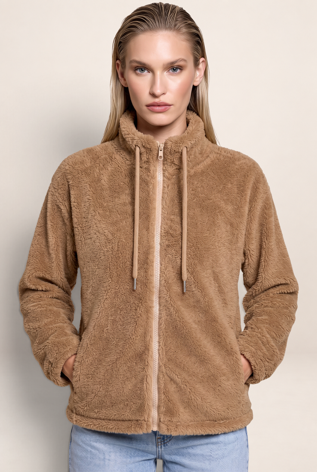 Veste Polaire Zippée Col Montant Femme Katia