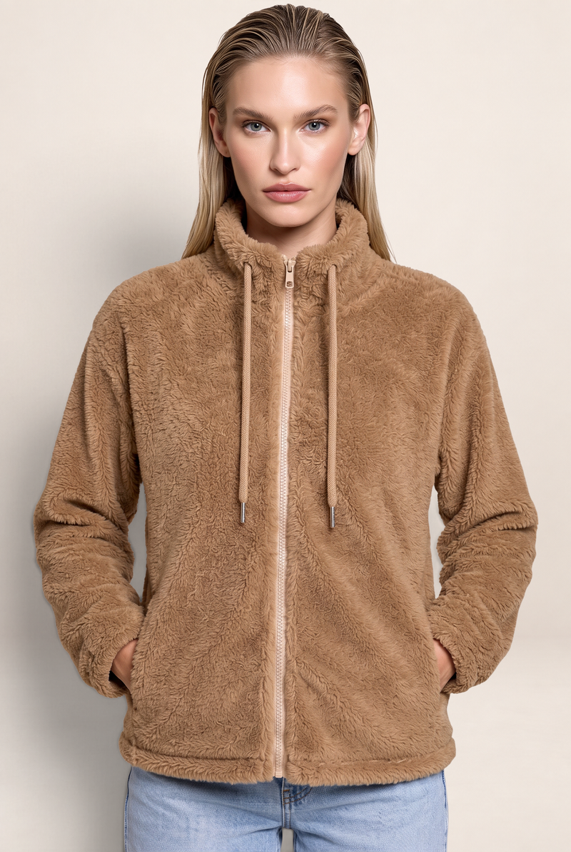 Veste Polaire Zippée Col Montant Femme Katia