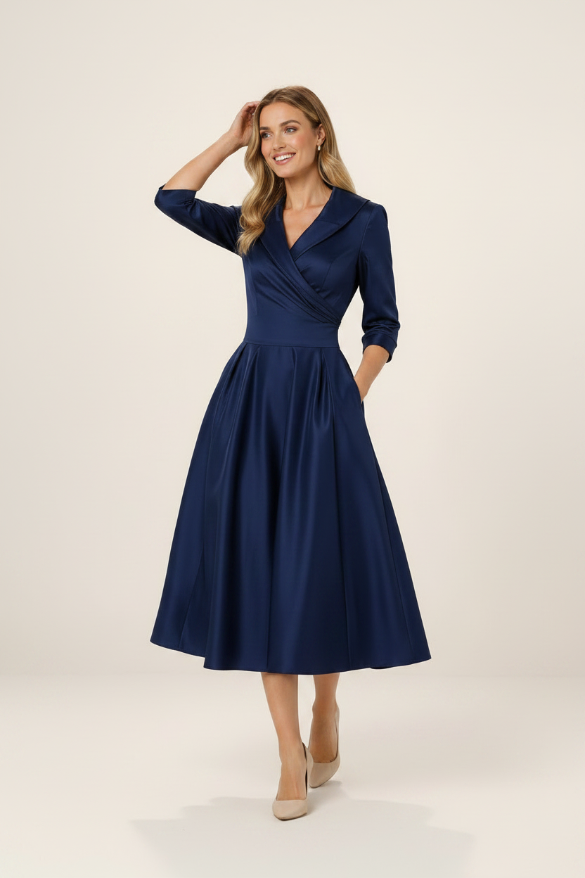 Robe Portefeuille Évasée Femme Zoë