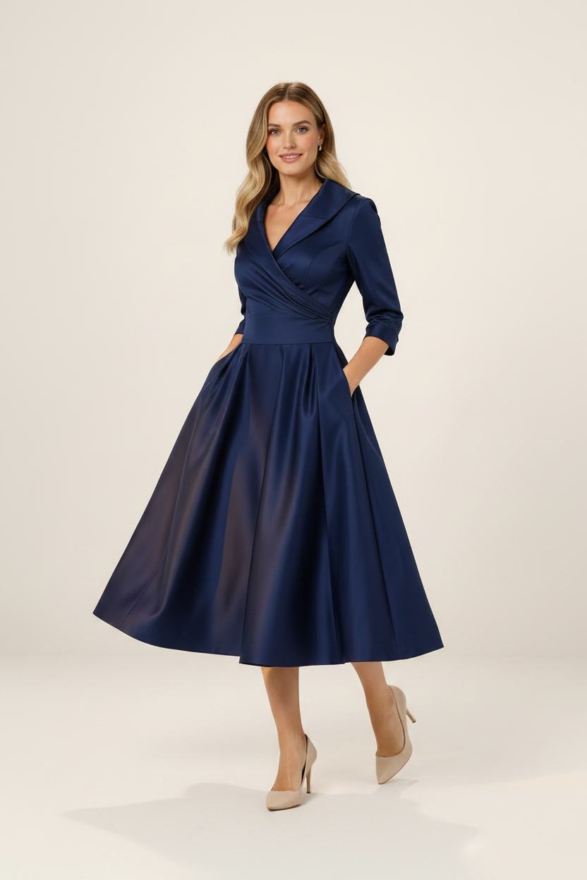 Robe Portefeuille Évasée Femme Zoë