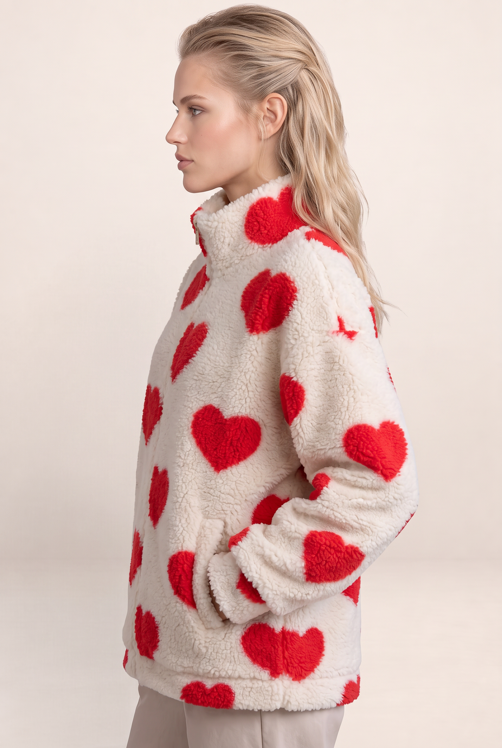 Veste Polaire Coeur Femme Nadia
