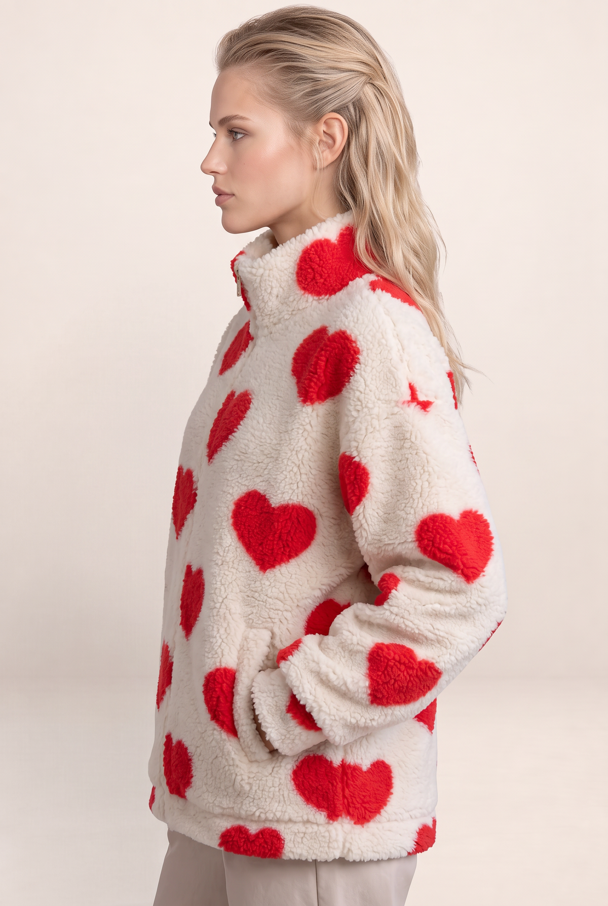Veste Polaire Coeur Femme Nadia