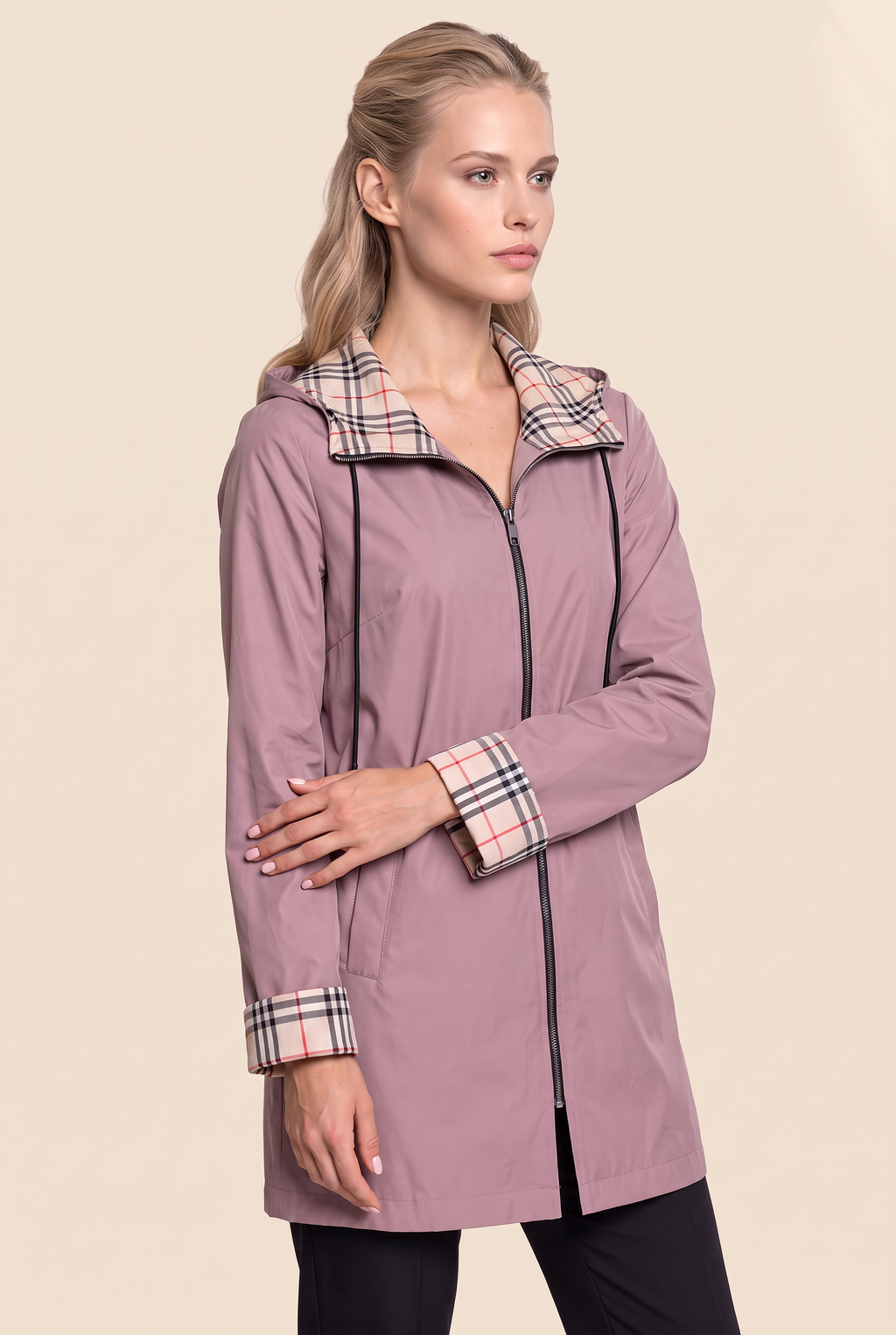 Imperméable Long à Capuche Femme Geneviève