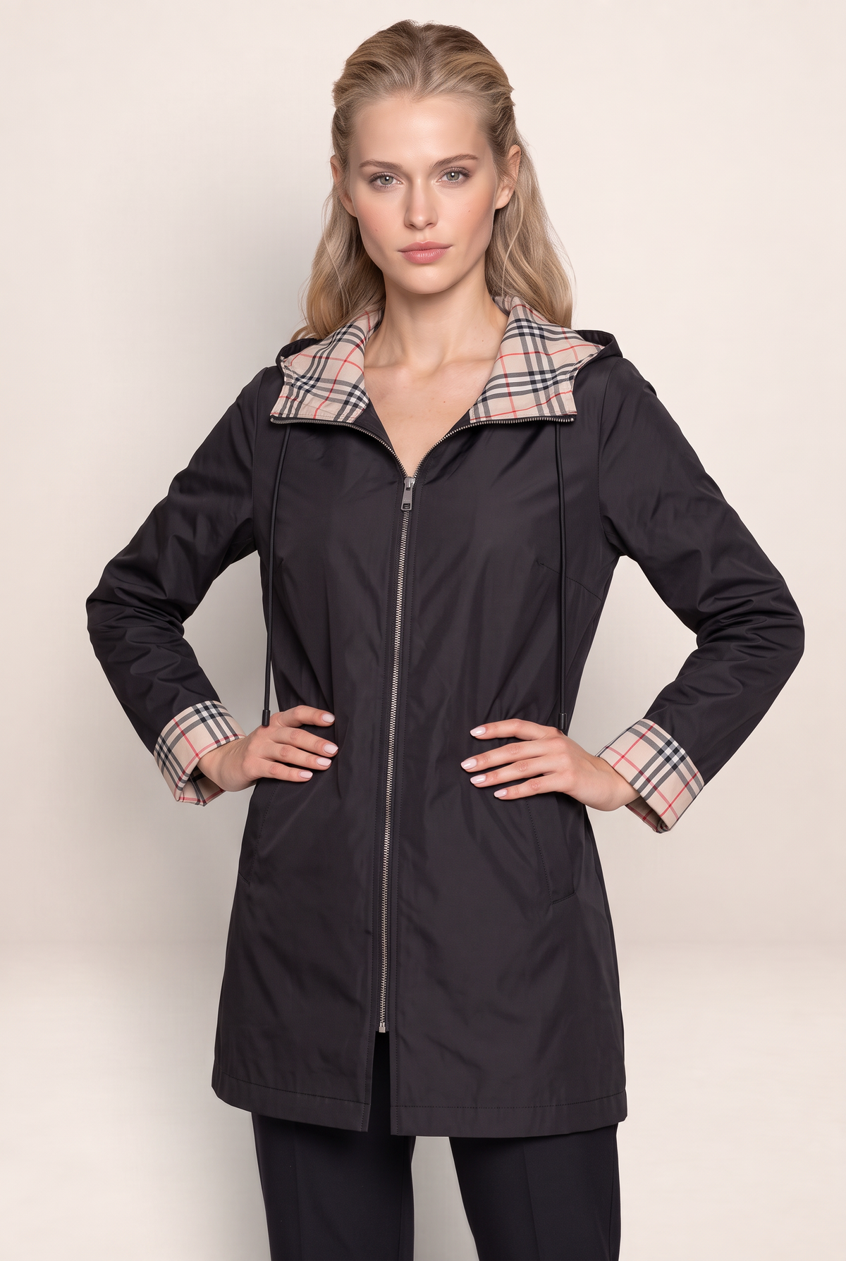 Imperméable Long à Capuche Femme Geneviève