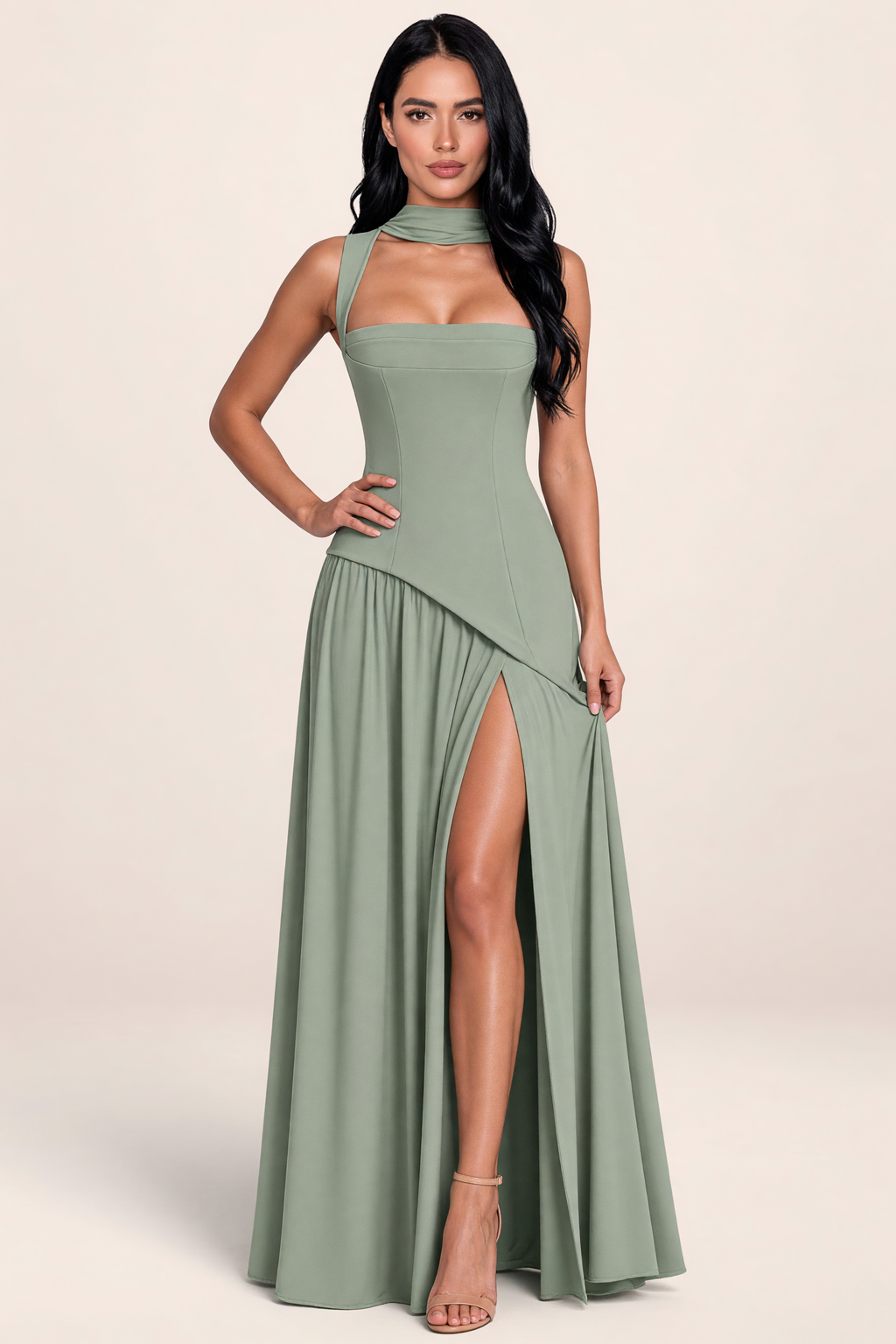 Robe Longue Fendue Dos Nu Femme Mélodie
