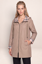 Imperméable Long à Capuche Femme Geneviève
