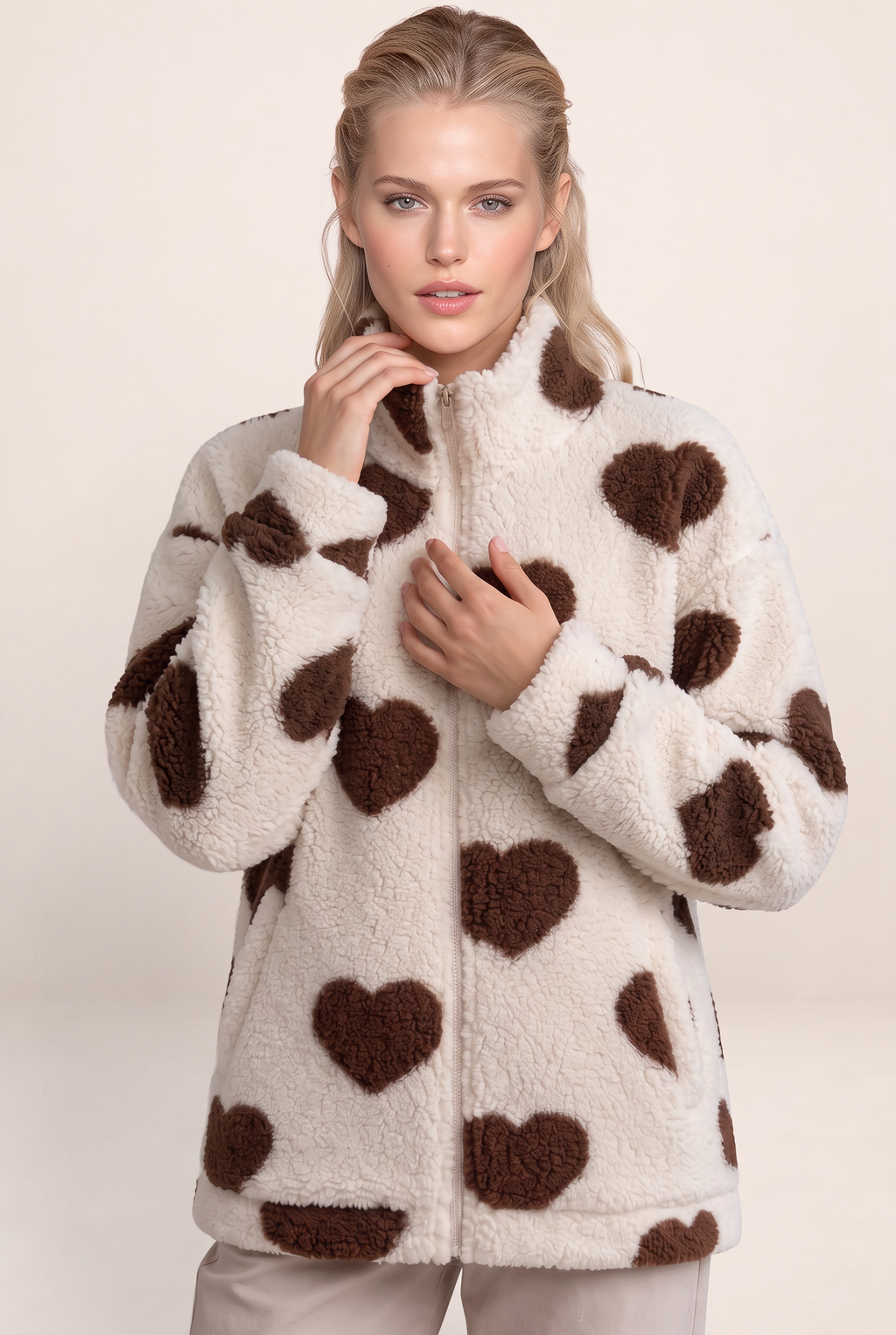 Veste Polaire Coeur Femme Nadia