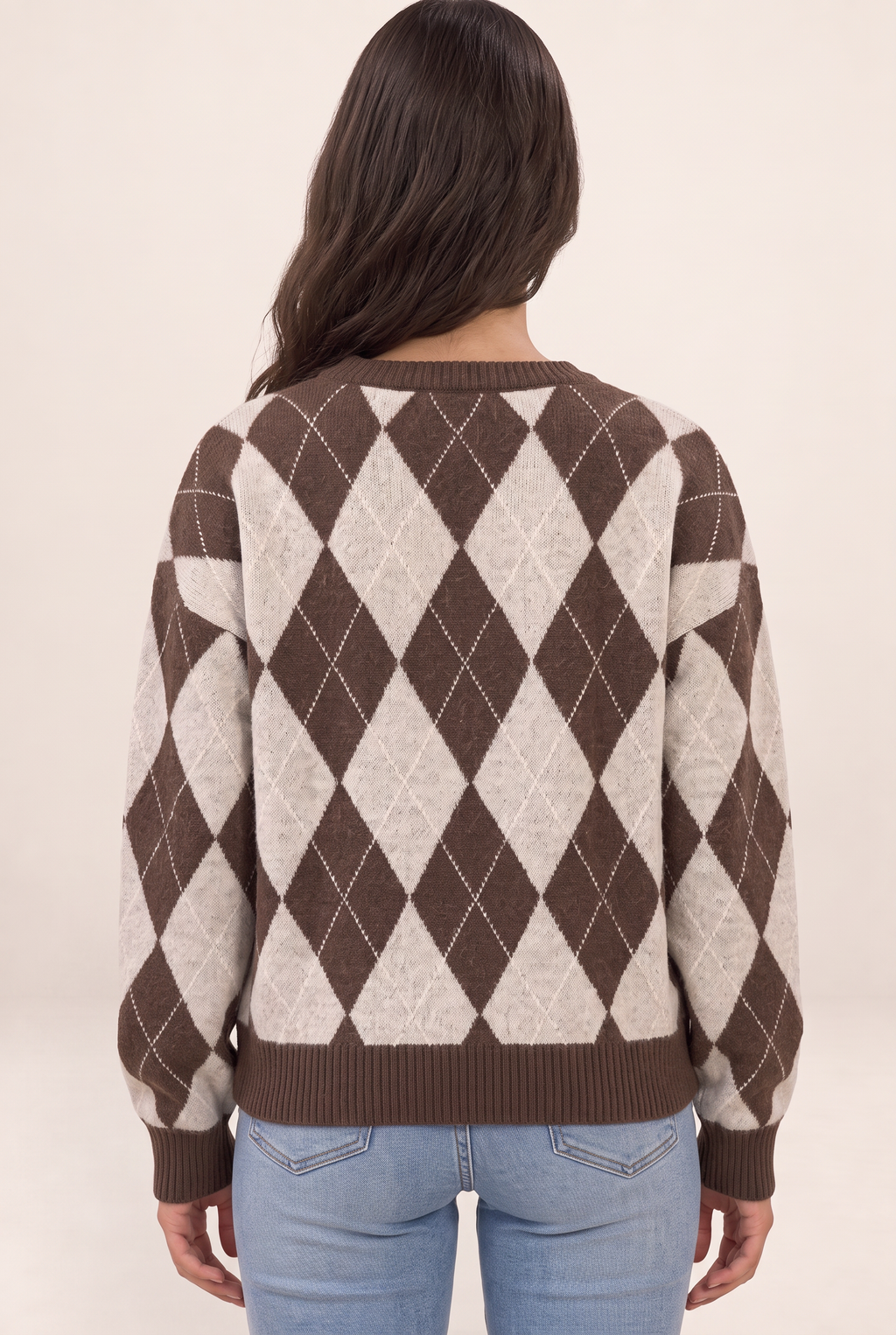Pull Losange Jacquard Femme Fanny