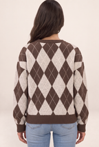 Pull Losange Jacquard Femme Fanny