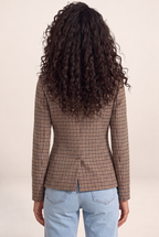 Blazer Croisé Pied de Poule Femme Valérie