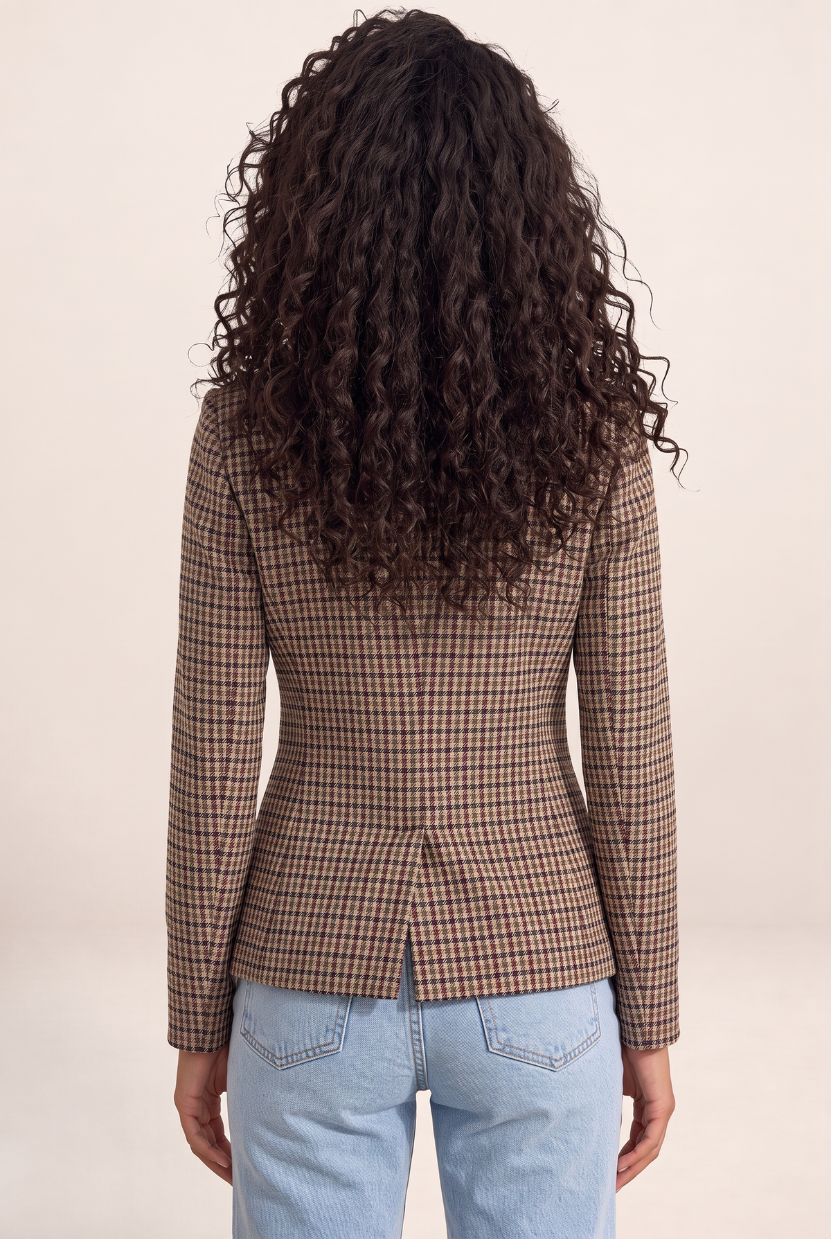 Blazer Croisé Pied de Poule Femme Valérie